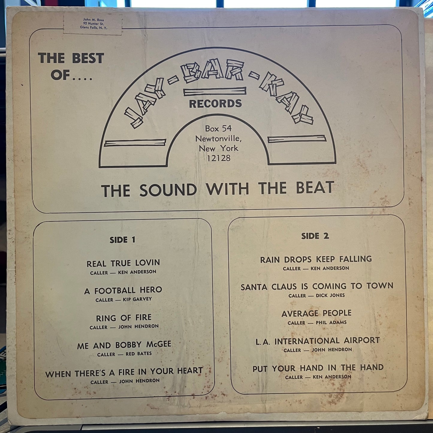 Various - The Best Of Jay-Bar-Kay | Excellent (EX) Very Good (VG) - COUNTRY / USED *EXCELLENT+*