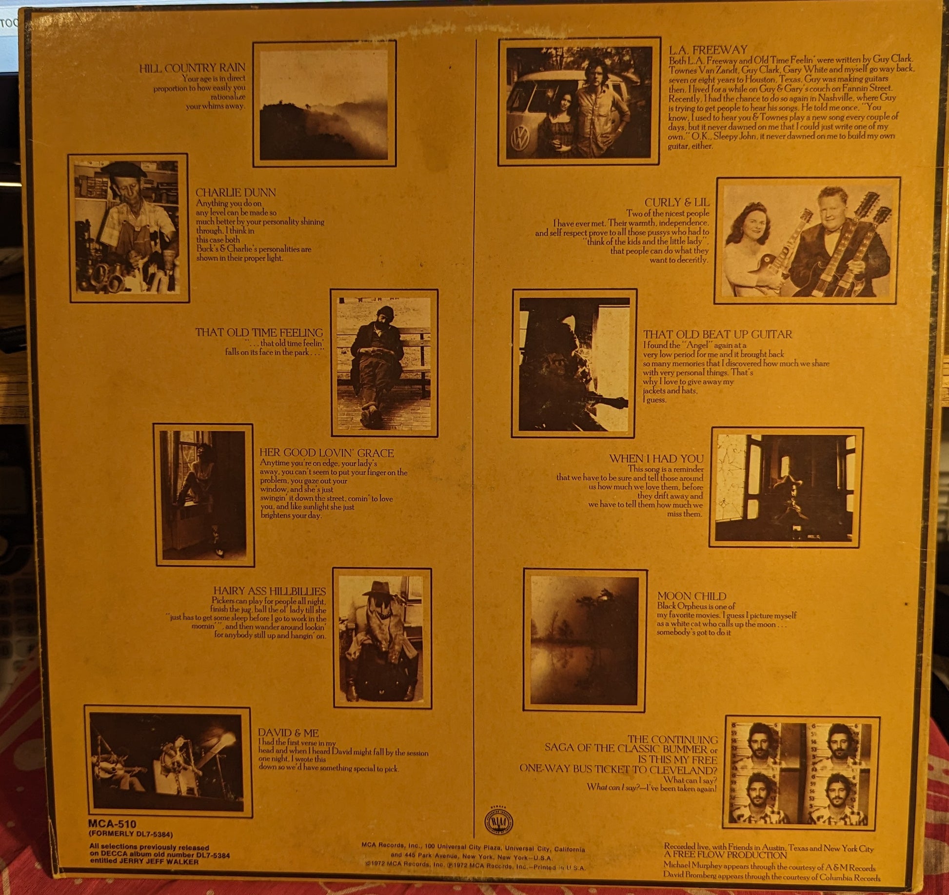 Jerry Jeff Walker - Jerry Jeff Walker *GLOVERSVILLE* | Excellent (EX) Very Good Plus (VG+) - COUNTRY / USED *EXCELLENT+*
