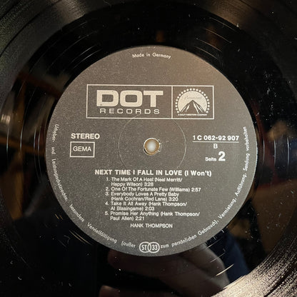 Next Time I Fall In Love (I Won't) (GERMAN VINYL) | Excellent+ (EX+) Near Mint (NM) - COUNTRY / USED *EXCELLENT+*