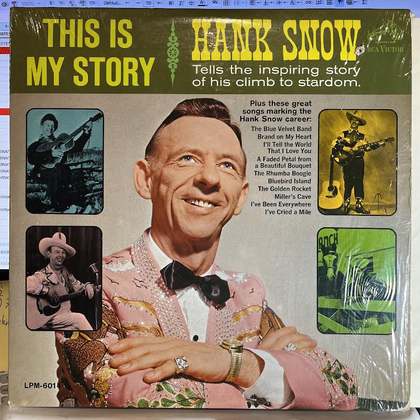 Hank Snow - This Is My Story *SHRINK* | Excellent (EX) Near Mint (NM) - COUNTRY / USED *EXCELLENT*