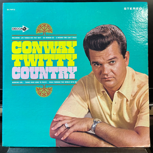 Conway Twitty - Country (VINYL LP) | USED Excellent (EX) Near Mint (NM or M-) - COUNTRY / USED *EXCELLENT*