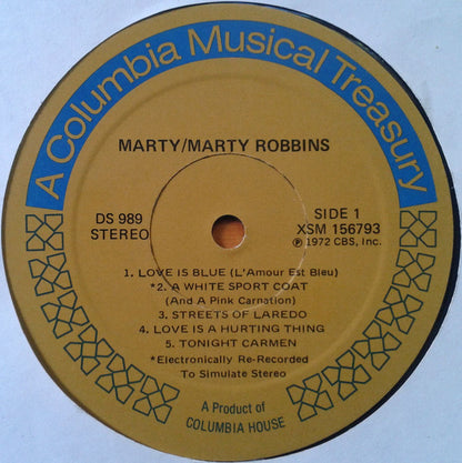 Marty Robbins - Marty! | Excellent (EX) Excellent (EX) - COUNTRY / USED *EXCELLENT*