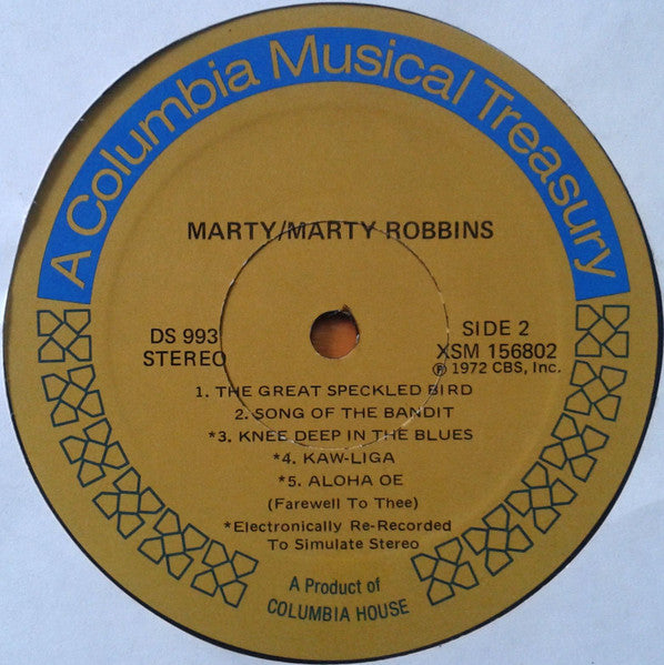 Marty Robbins - Marty! | Excellent (EX) Excellent (EX) - COUNTRY / USED *EXCELLENT*