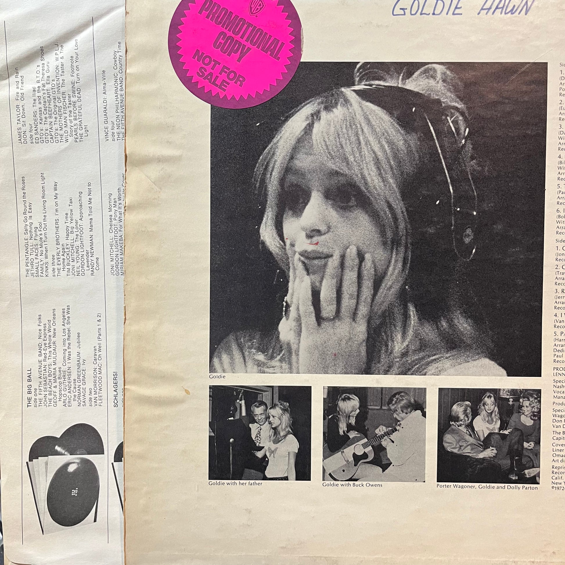 Goldie (PROMO VINYL) | Excellent (EX) Very Good Plus Plus (VG++) - COUNTRY / USED *EXCELLENT*