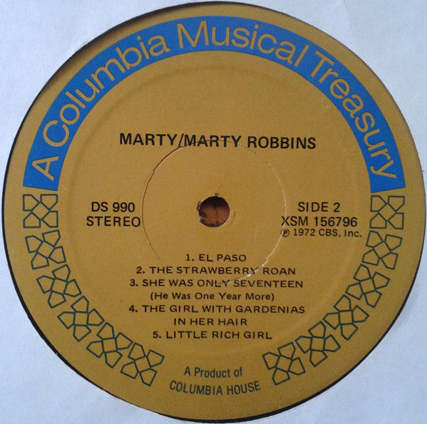Marty Robbins - Marty! | Excellent (EX) Excellent (EX) - COUNTRY / USED *EXCELLENT*