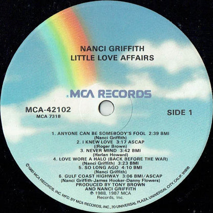 Nanci Griffith - Little Love Affairs | Excellent (EX) Near Mint (NM) - COUNTRY / USED *EXCELLENT*