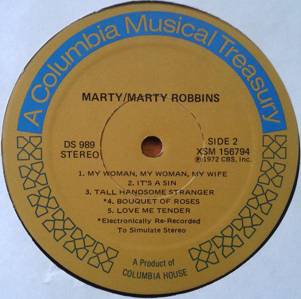 Marty Robbins - Marty! | Excellent (EX) Excellent (EX) - COUNTRY / USED *EXCELLENT*