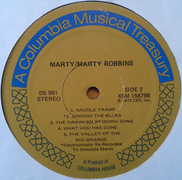 Marty Robbins - Marty! | Excellent (EX) Excellent (EX) - COUNTRY / USED *EXCELLENT*