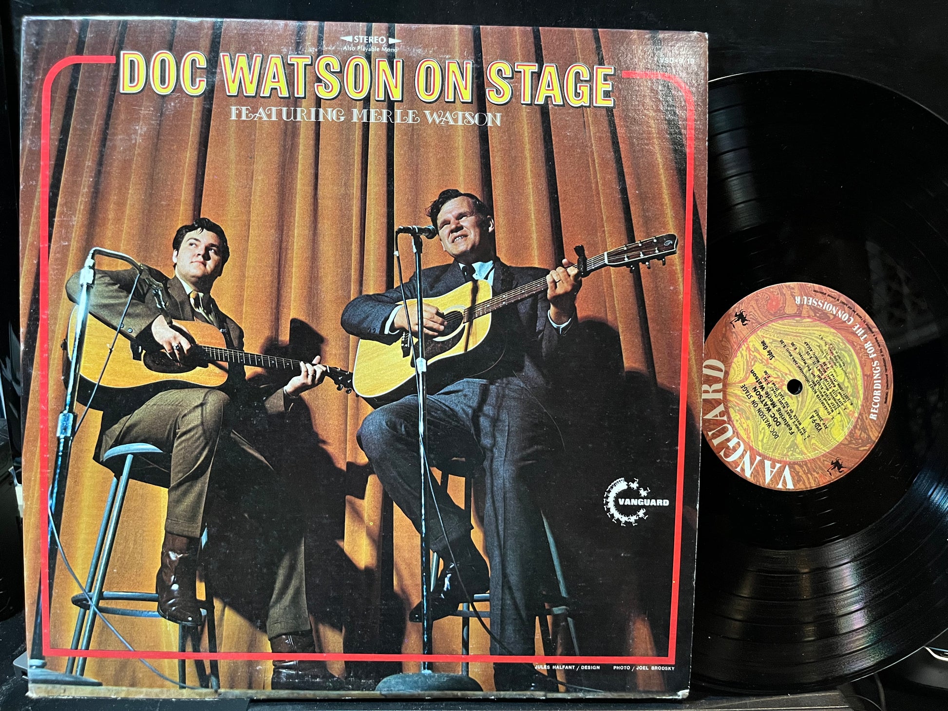 Doc Watson Featuring Merle Watson - Doc Watson On Stage (VINYL 2xLP VANGUARD VSD - 9/10 1970) | Near Mint- (NM-) Near Mint- (NM-) - COUNTRY / USED *NEAR MINT-*