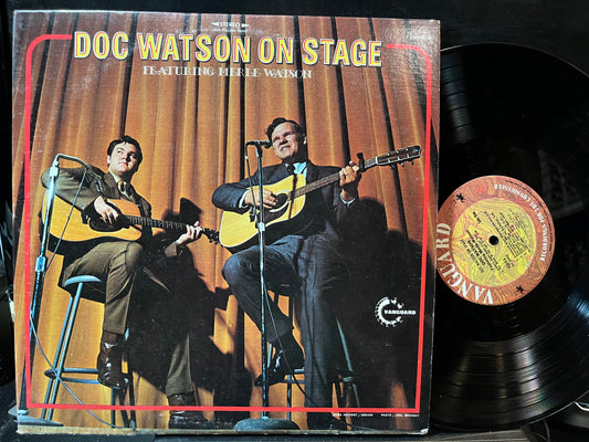 Doc Watson Featuring Merle Watson - Doc Watson On Stage (VINYL 2xLP VANGUARD VSD - 9/10 1970) | Near Mint- (NM-) Near Mint- (NM-) - COUNTRY / USED *NEAR MINT-*