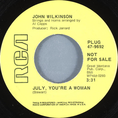 July, You're A Woman (7") | Near Mint (NM or M-) Excellent+ (EX+) - COUNTRY / USED *NEAR MINT*