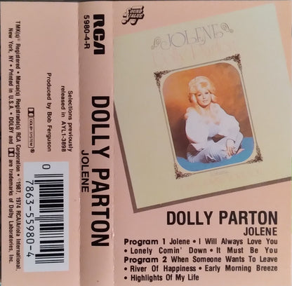 Dolly Parton - Jolene (CASSETTE) | USED - COUNTRY / USED *NEAR MINT*