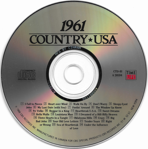Country USA 1961 (CD) | Near Mint (NM) Near Mint (NM) - COUNTRY / USED *NEAR MINT*