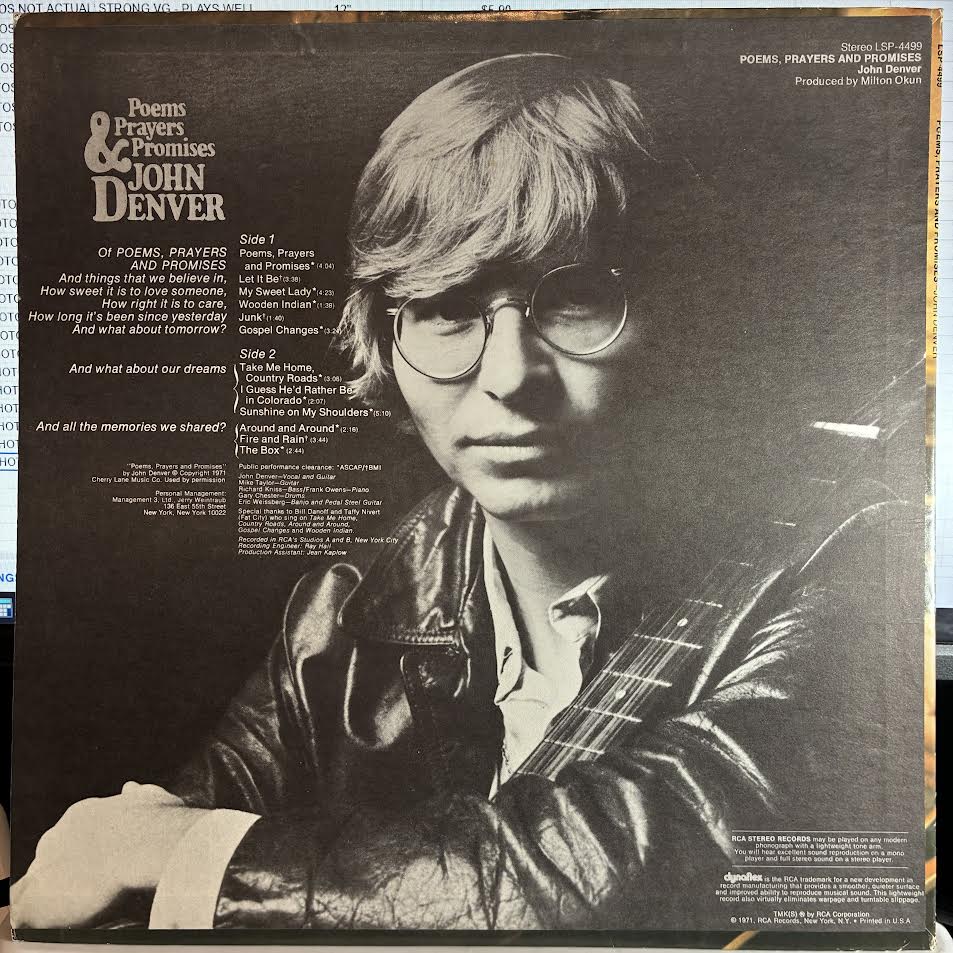 Poems, Prayers & Promises (VINYL) | Near Mint (NM or M-) Excellent (EX) - COUNTRY / USED *NEAR MINT*
