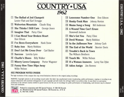 Country USA 1962 (CD) | Near Mint (NM) Near Mint (NM) - COUNTRY / USED *NEAR MINT*