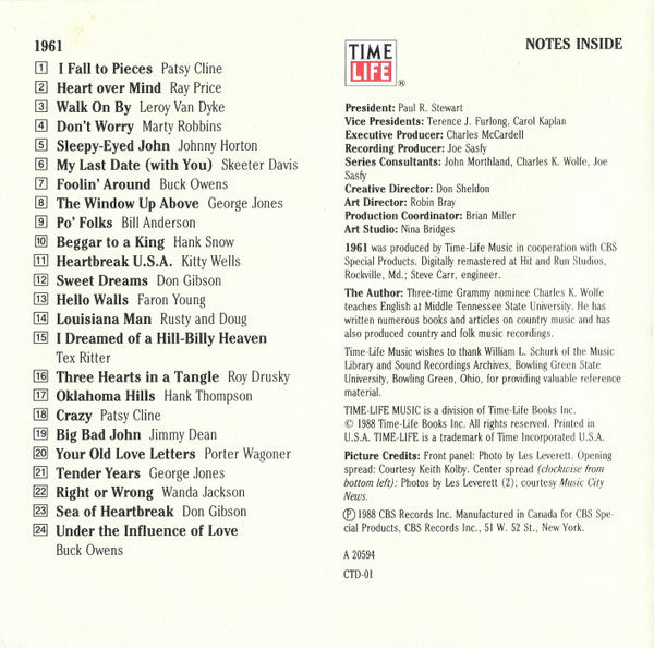 Country USA 1961 (CD) | Near Mint (NM) Near Mint (NM) - COUNTRY / USED *NEAR MINT*