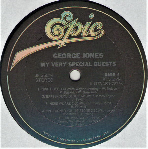 George Jones (2) My Very Special Guests LP Near Mint (NM or M-) Excellent (EX)