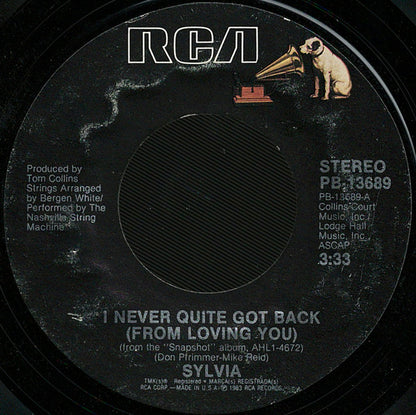 Sylvia (7) - I Never Quite Got Back (From Loving You) | Near Mint (NM) Near Mint (NM) - COUNTRY / USED *NEAR MINT*
