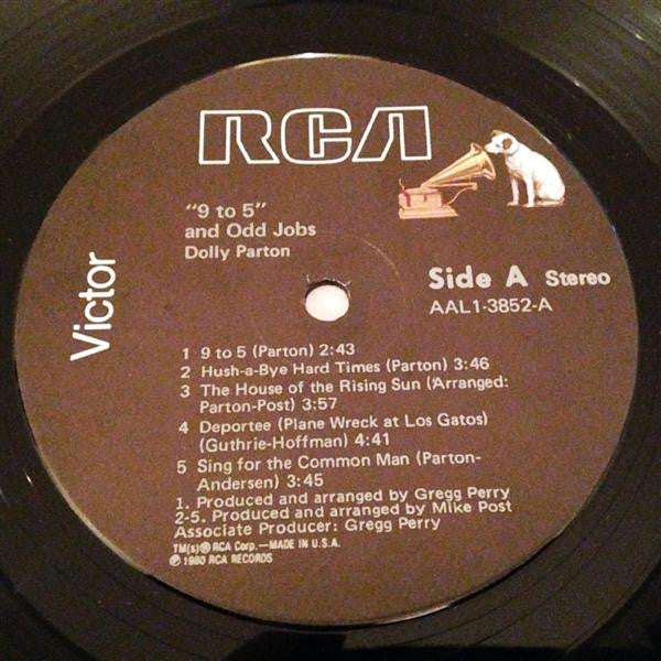 9 To 5 And Odd Jobs (VINYL) | Near Mint (NM) Excellent+ (EX+) - COUNTRY / USED *NEAR MINT*