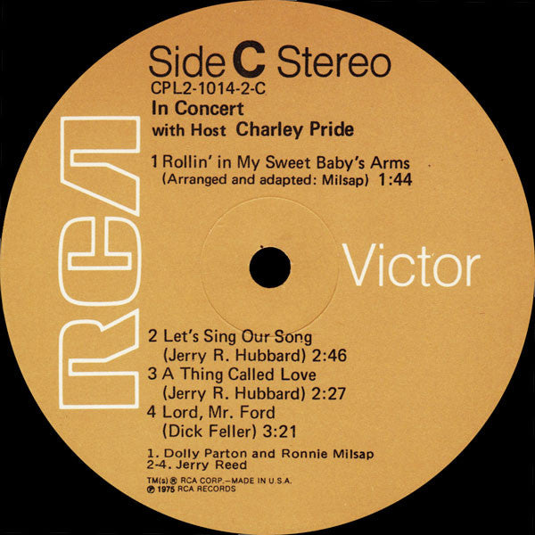 Various - In Concert With Host Charley Pride | Near Mint (NM) Near Mint (NM) - COUNTRY / USED *NEAR MINT*