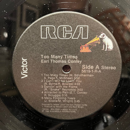 Earl Thomas Conley - Etc. Too Many Times | Near Mint (NM) Excellent (EX) - COUNTRY / USED *NEAR MINT*