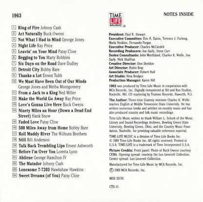 Country USA 1963 (CD) | Near Mint (NM) Near Mint (NM) - COUNTRY / USED *NEAR MINT*