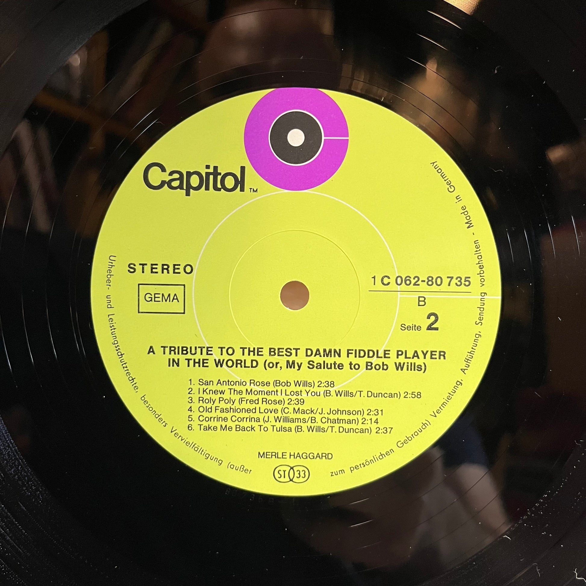 A Tribute To The Best Damn Fiddle Player In The World (GERMAN VINYL) | Near Mint (NM) Near Mint (NM) - COUNTRY / USED *NEAR MINT*