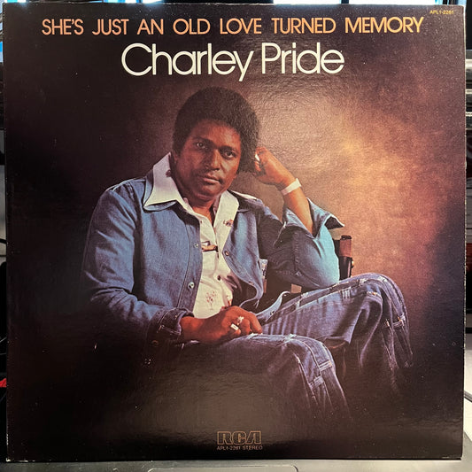 Charley Pride She's Just An Old Love Turned Memory LP Near Mint (NM or M-) Near Mint (NM or M-)