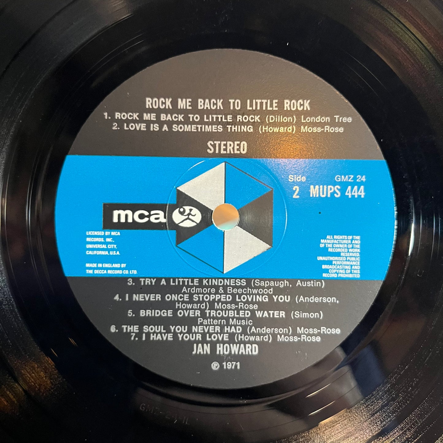 Rock Me Back To Little Rock (UK VINYL) | Near Mint (NM) Near Mint (NM) - COUNTRY / USED *NEAR MINT*