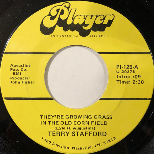 Terry Stafford - They’re Growing Grass In The Old Corn Field / Strangers With The Same Last Name | Near Mint (NM) Generic - COUNTRY / USED *NEAR MINT*