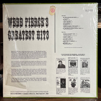 Webb Pierce's Greatest Hits (VINYL) | Near Mint (NM) Near Mint (NM) - COUNTRY / USED *NEAR MINT*