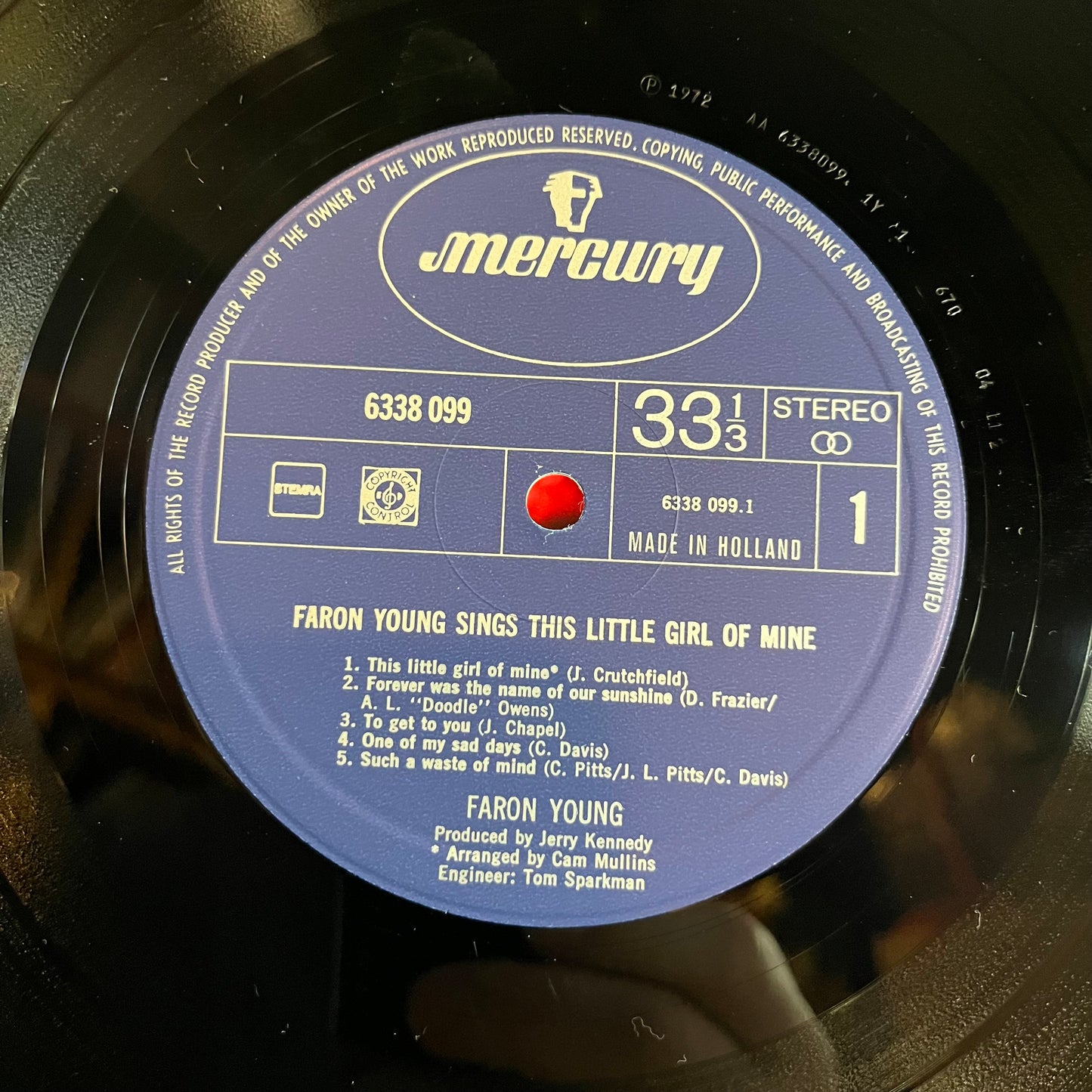 Faron Young Sings This Little Girl Of Mine (HOLLAND VINYL) | Near Mint (NM) Near Mint (NM) - COUNTRY / USED *NEAR MINT*
