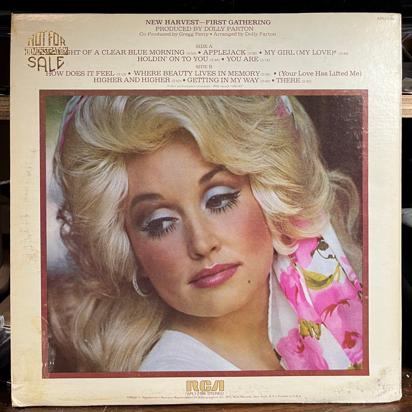New Harvest ... First Gathering *PROMO* (VINYL) | Near Mint (NM) Very Good Plus (VG+) - COUNTRY / USED *NEAR MINT*