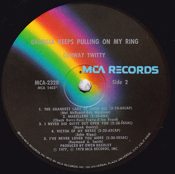 Georgia Keeps Pulling On My Ring (VINYL) | Near Mint (NM) Excellent (EX) - COUNTRY / USED *NEAR MINT*