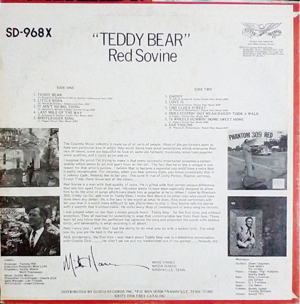 Teddy Bear (VINYL) | Near Mint (NM) Near Mint (NM) - COUNTRY / USED *NEAR MINT*