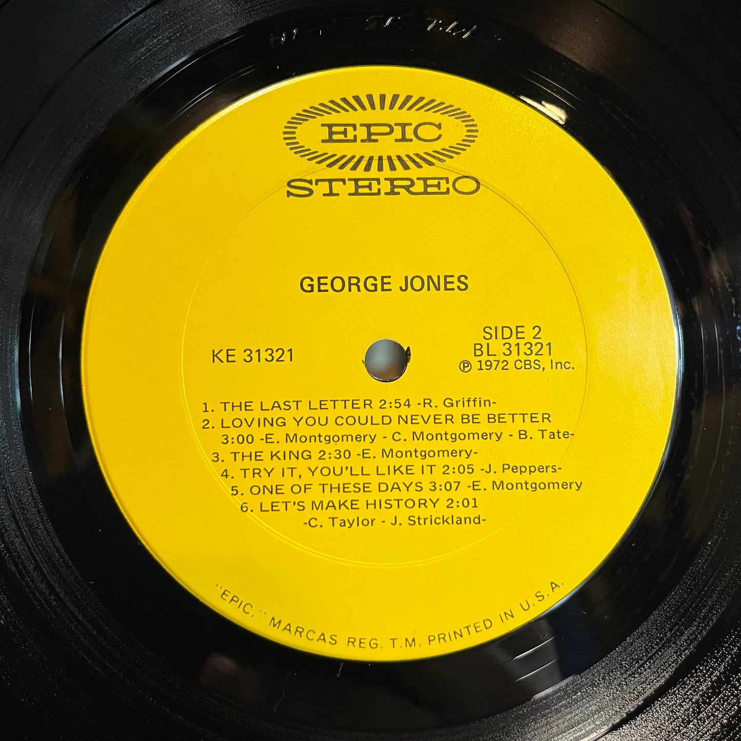 George Jones (VINYL) | Near Mint (NM) Excellent (EX) - COUNTRY / USED *NEAR MINT*