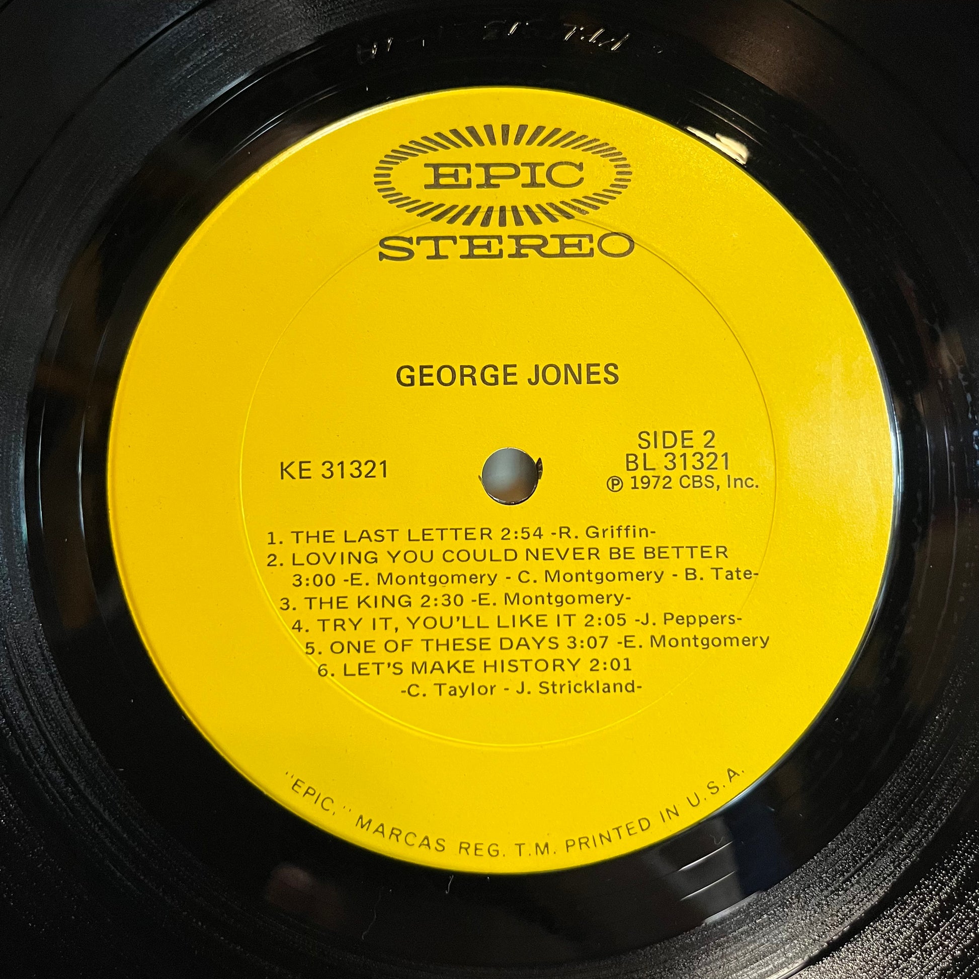 George Jones (VINYL) | Near Mint (NM) Excellent (EX) - COUNTRY / USED *NEAR MINT*