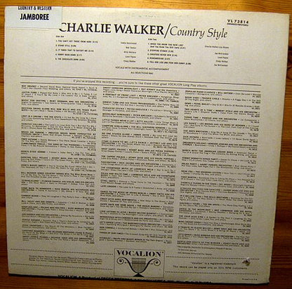 Charlie Walker (2) - Country Style | Near Mint (NM) Near Mint (NM) - COUNTRY / USED *NEAR MINT*