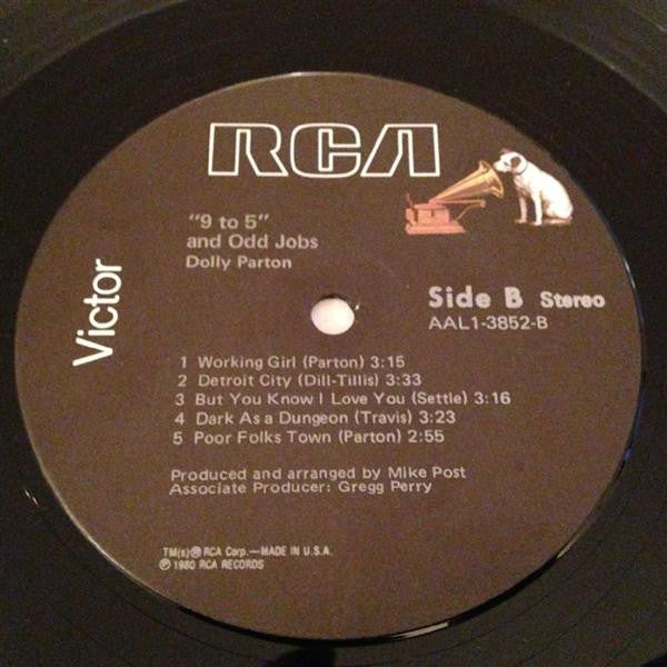 9 To 5 And Odd Jobs (VINYL) | Near Mint (NM) Excellent+ (EX+) - COUNTRY / USED *NEAR MINT*