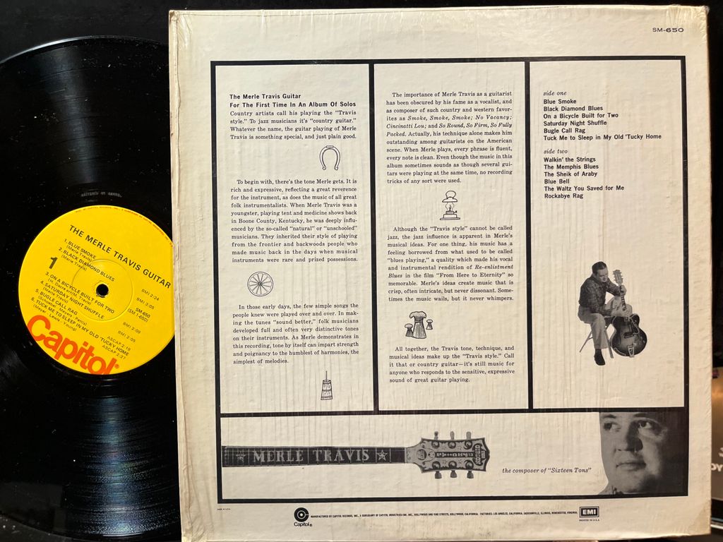 Merle Travis - The Merle Travis Guitar (VINYL) | Near Mint (NM) Near Mint (NM) - COUNTRY / USED *NEAR MINT*