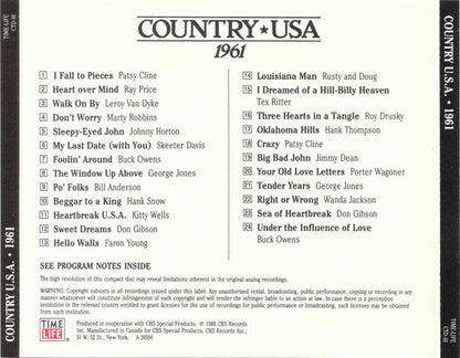 Country USA 1961 (CD) | Near Mint (NM) Near Mint (NM) - COUNTRY / USED *NEAR MINT*