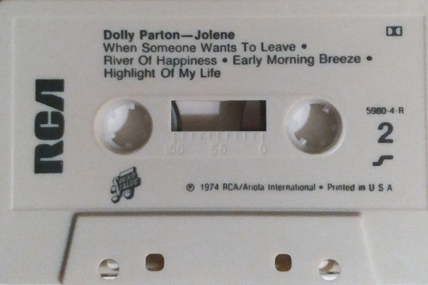 Dolly Parton - Jolene (CASSETTE) | USED - COUNTRY / USED *NEAR MINT*