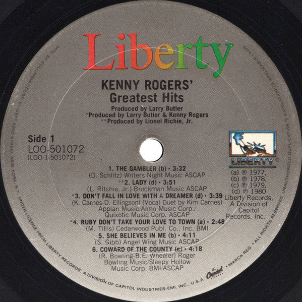 Kenny Rogers - Greatest Hits (VINYL) | Near Mint (NM) Near Mint (NM) - COUNTRY / USED *NEAR MINT*