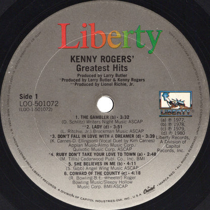 Kenny Rogers - Greatest Hits (VINYL) | Near Mint (NM) Near Mint (NM) - COUNTRY / USED *NEAR MINT*