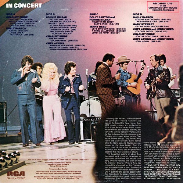 Various - In Concert With Host Charley Pride | Near Mint (NM) Near Mint (NM) - COUNTRY / USED *NEAR MINT*
