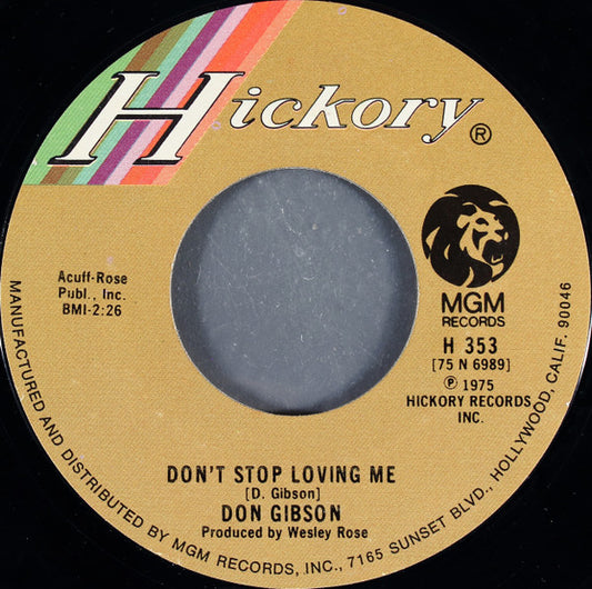 Don Gibson - Don't Stop Loving Me | Near Mint (NM) Generic - COUNTRY / USED *NEAR MINT*