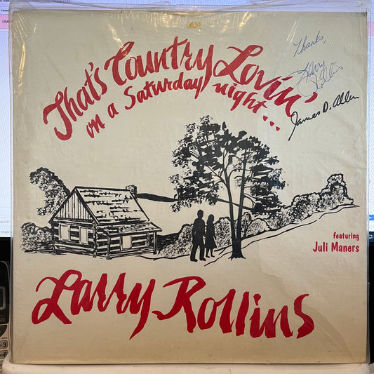 Larry Rollins That's Country Lovin' On A Saturday Night L. R. Records LP, Album Near Mint (NM or M-) Near Mint (NM or M-)