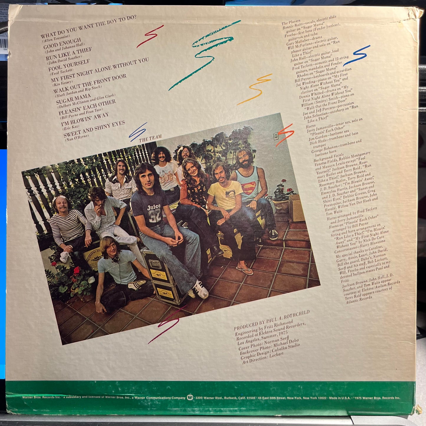 Bonnie Raitt - Home Plate *JACKSONVILLE* | Near Mint (NM) Very Good Plus (VG+) - COUNTRY / USED *NEAR MINT*