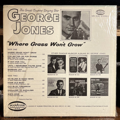 Where Grass Won't Grow (VINYL) | Near Mint (NM) Near Mint (NM) - COUNTRY / USED *NEAR MINT*