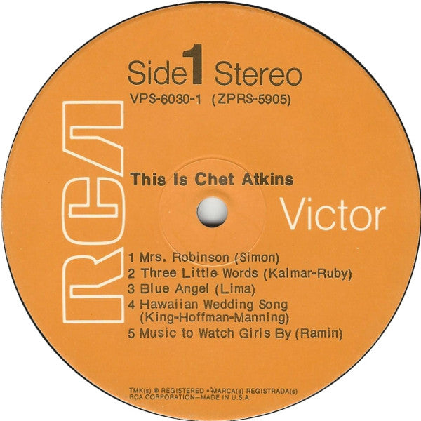 Chet Atkins - This Is Chet Atkins | Near Mint (NM) Near Mint (NM) - COUNTRY / USED *NEAR MINT*